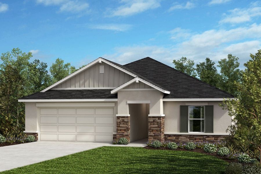 Exterior H with optional stone Exterior H with optional stone