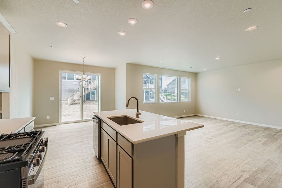 Furnished interior view inside a new home in Buffalo Highlands – Commerce City, Commerce City (Image 8).