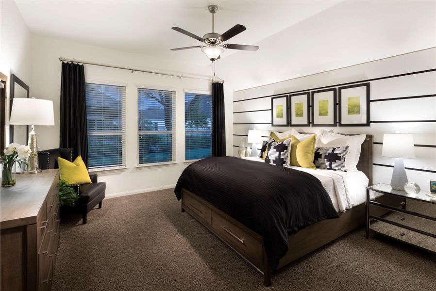 Furnished interior view inside a new home in Lively Ranch: Brookstone Collection, Georgetown (Image 10).