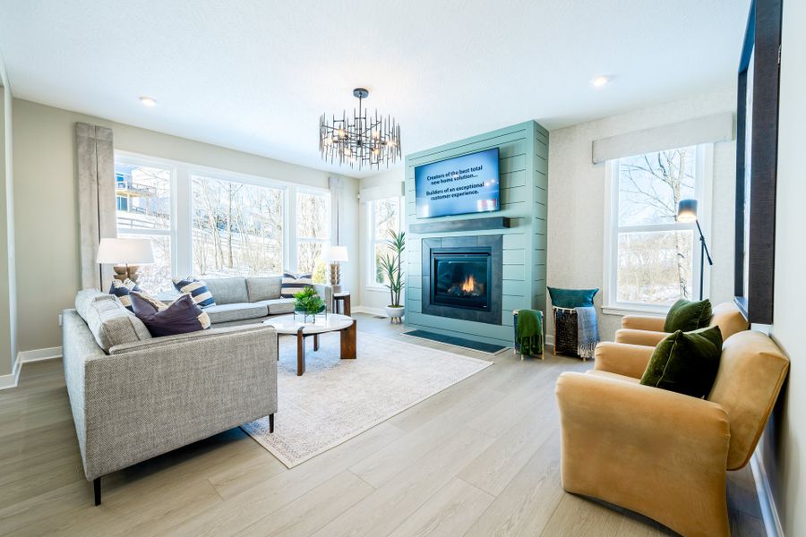 Representative furnished interior of a home built from the Wyatt by Fischer Homes in Twin Lakes, Hoschton (Image 11).