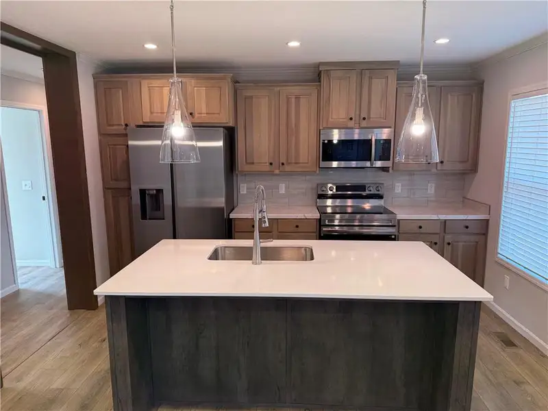 Furnished interior view inside a new home in , Clarkesville (Image 4).
