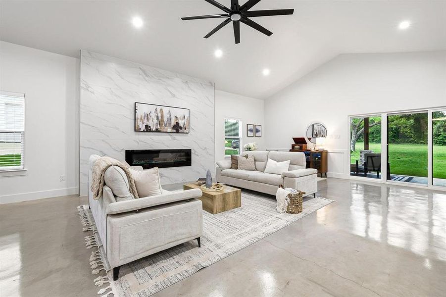 Furnished interior view inside a new home in , Denison (Image 32).