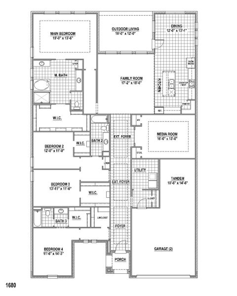 Plan 1680 1st Floor