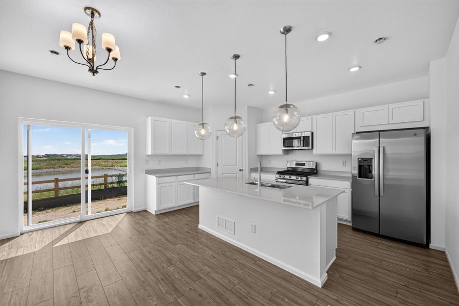 Furnished interior view inside a new home in Lake Bluff, Greeley (Image 5).