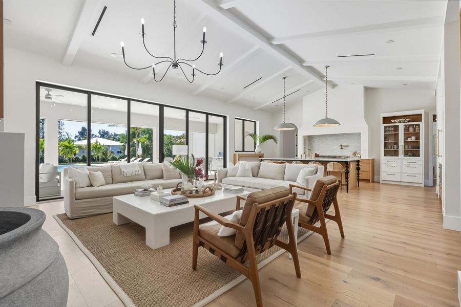 Open concept living/kitchen area ideal for entertaining