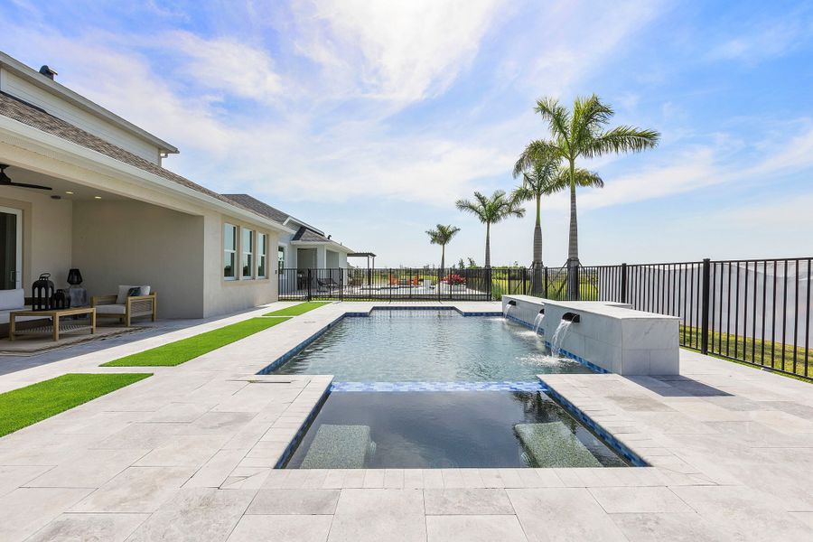 Representative exterior details of a home built from the Charlotte by William Ryan Homes in The Sanctuary – Royal Collection, Punta Gorda (Image 27). Representative exterior details of a home built from the Charlotte by William Ryan Homes in The Sanctuary – Royal Collection, Punta Gorda (Image 27).