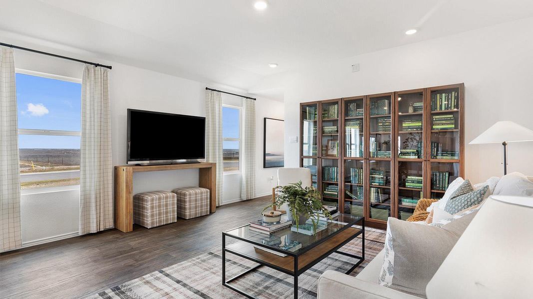 Furnished interior view inside a new home in Wayside, Uhland (Image 16).