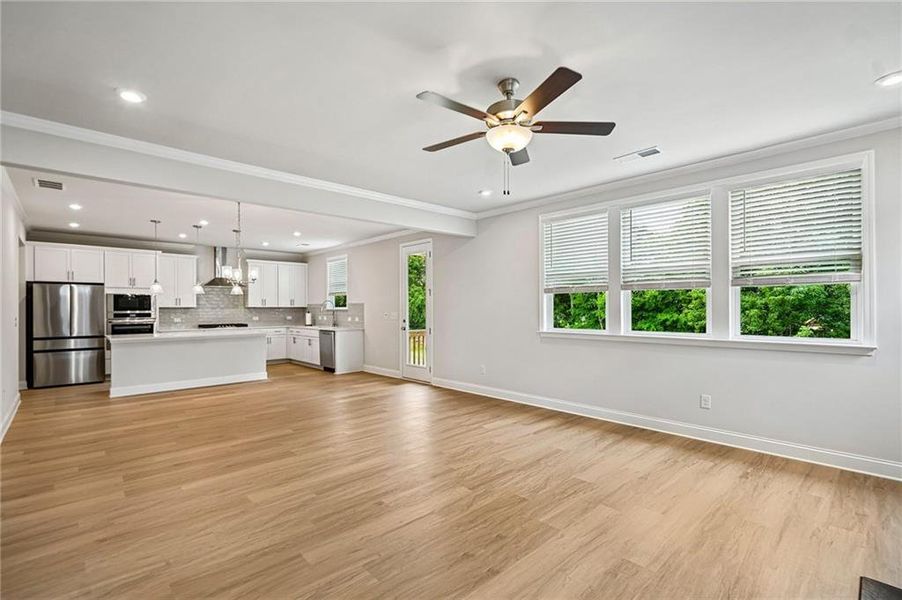 Spacious, unfurnished interior of a new home in Wehunt Meadows, Hoschton (Image 23). Spacious, unfurnished interior of a new home in Wehunt Meadows, Hoschton (Image 23).