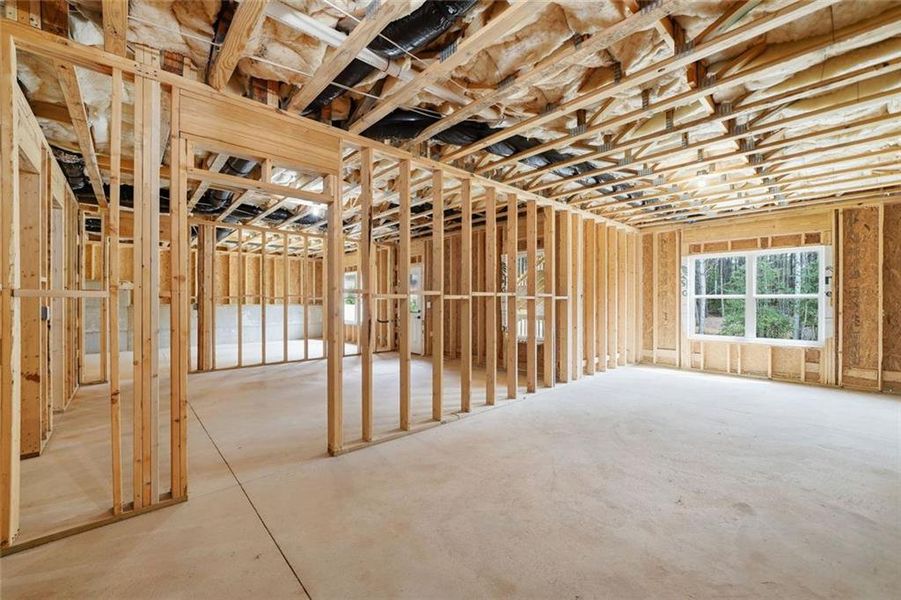 In-progress construction of a new home in , Dawsonville, GA (Image 56).