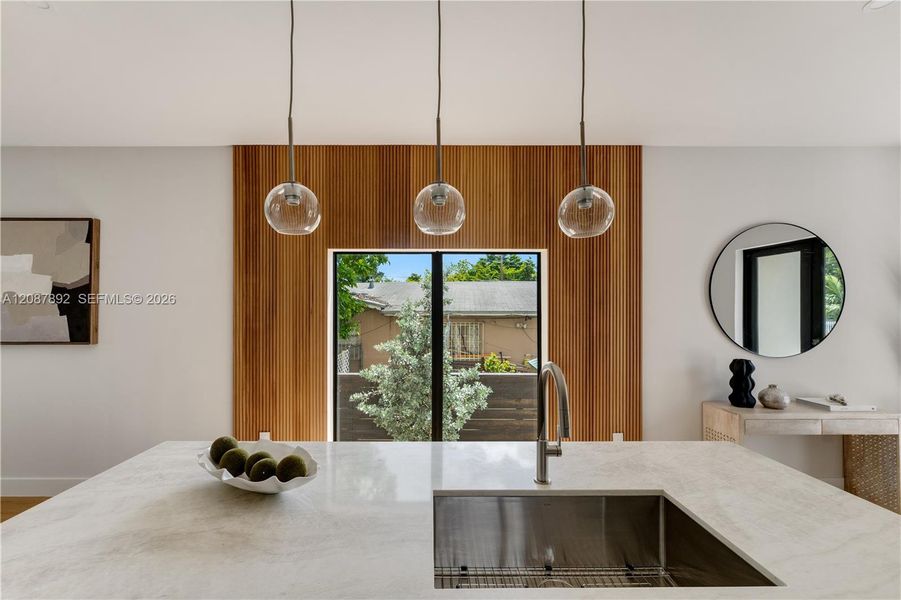 Furnished interior view inside a new home in , Miami (Image 17).