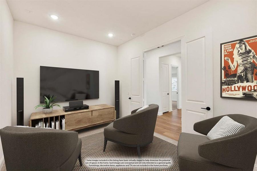 Furnished interior view inside a new home in Bear Creek Classic 60, Lavon (Image 11).