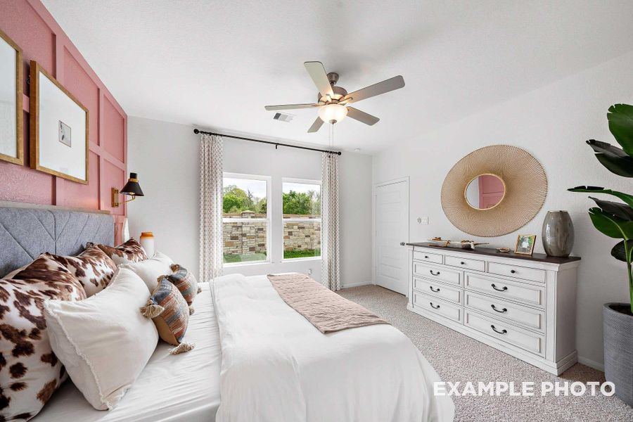 Furnished interior view inside a new home in Caney Creek Place, Conroe (Image 27).