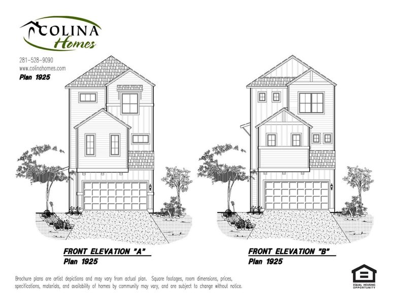 Exterior rendering of this home design in Regents Court, Houston, TX (Image 6).