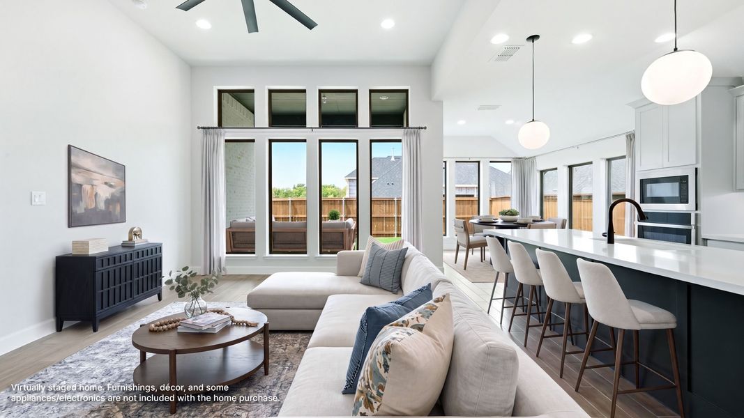Furnished interior view inside a new home in Mustang Lakes, Celina (Image 6).