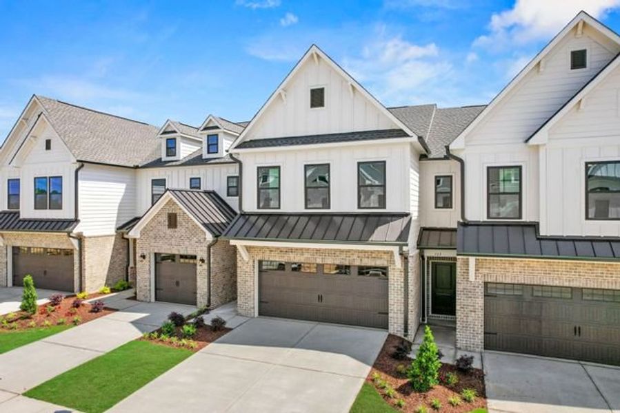 Representative exterior photo of a completed home built from the Advent TH by True Homes in Harpers Landing Townhomes, Walkertown, NC (Image 2).