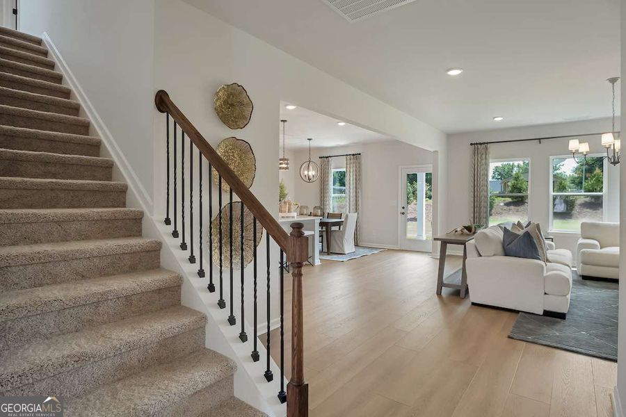 Furnished interior view inside a new home in Bryson Farms, Byron (Image 12).