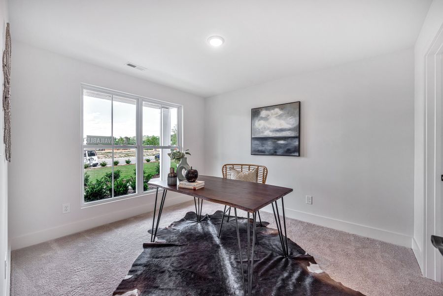 Representative furnished interior of a home built from the Ingram Rowhome by Parkside Builders in Anderson Park, Hendersonville (Image 8).