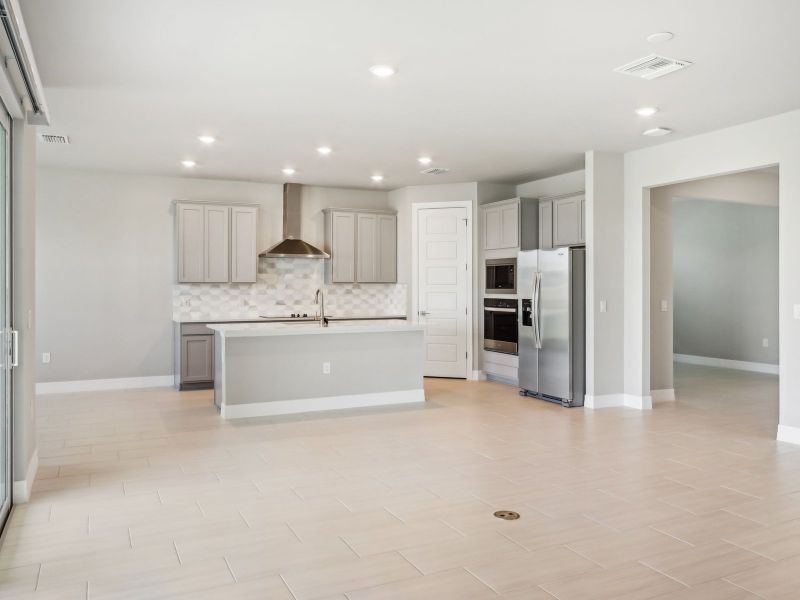 Kitchen in the Willet floorplan at 44326 Frontier Dr