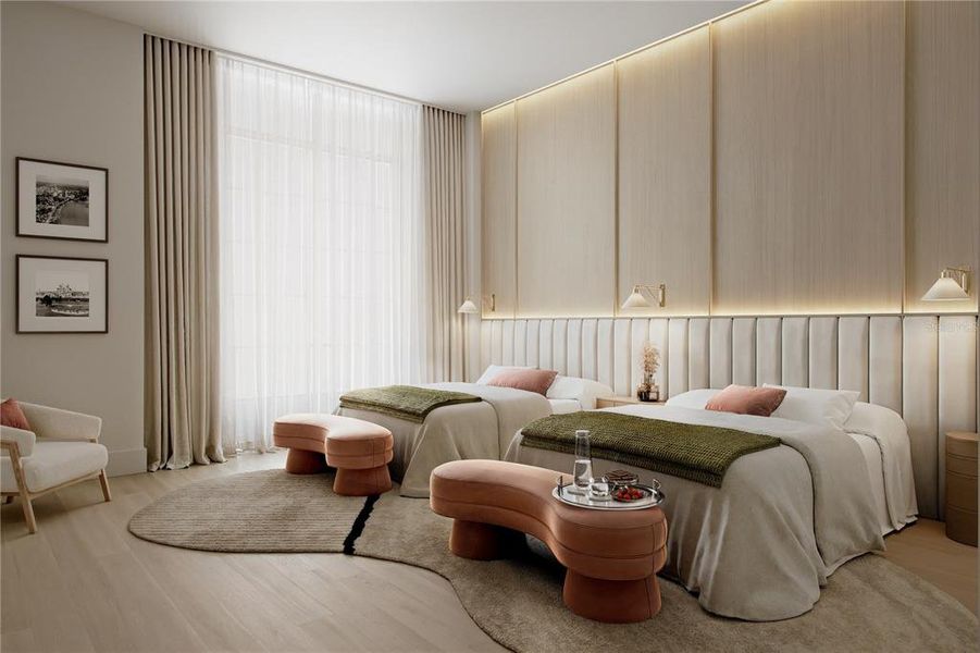 Furnished interior view inside a new home in , Sarasota (Image 8).