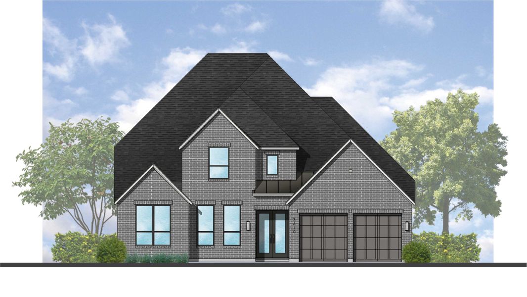 Representative rendering of the exterior for the 222 Plan by Highland Homes (Image 3). Representative rendering of the exterior for the 222 Plan by Highland Homes (Image 3).