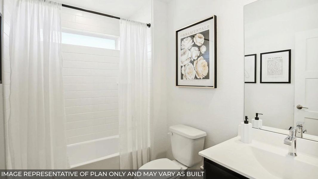 Representative furnished interior of a home built from the Sonoma by D.R. Horton in Riverside Estates, Mont Belvieu (Image 24).