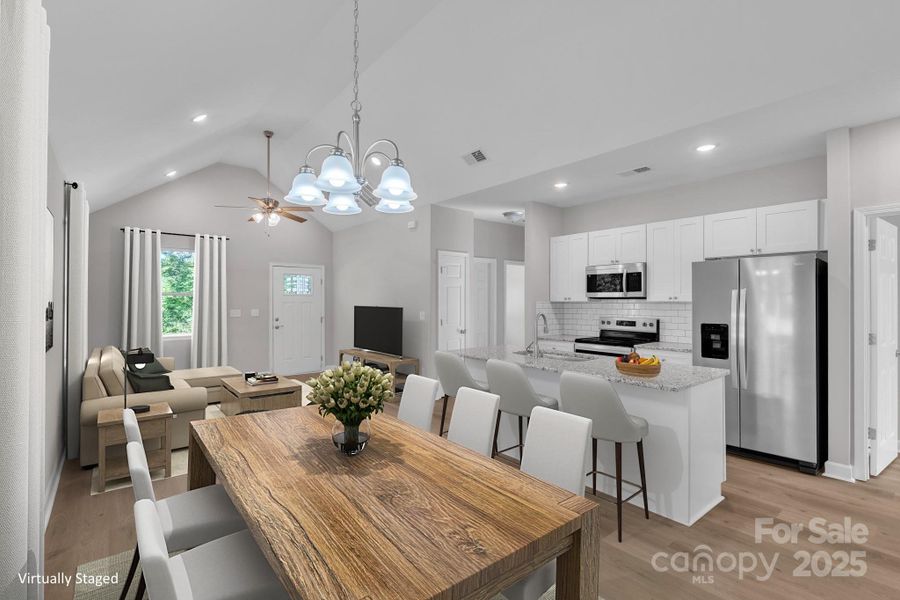 Furnished interior view inside a new home in , East Spencer (Image 9).