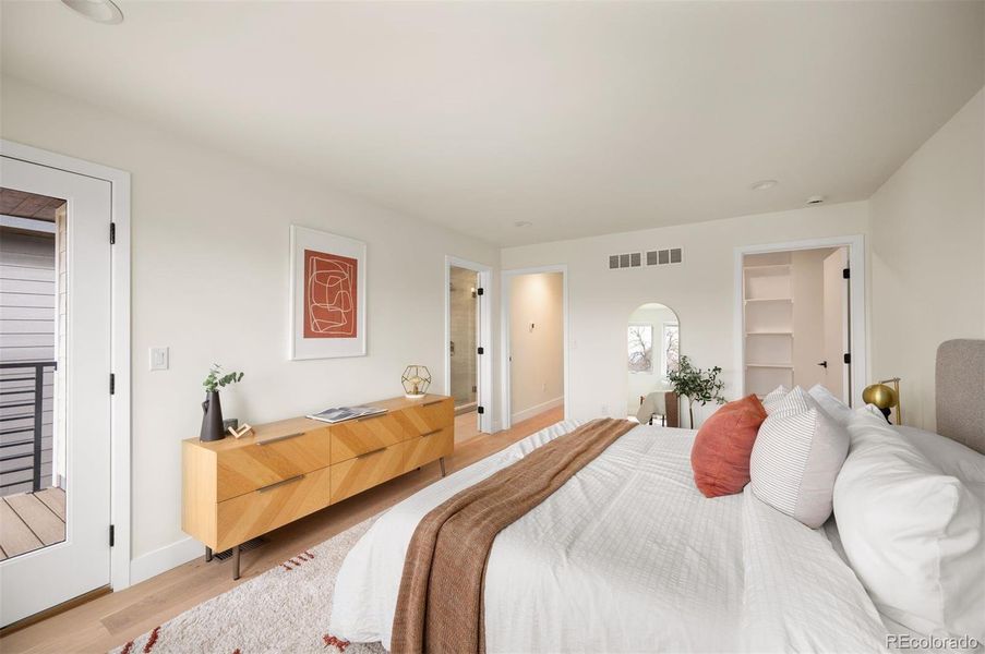 Furnished interior view inside a new home in , Denver (Image 32).