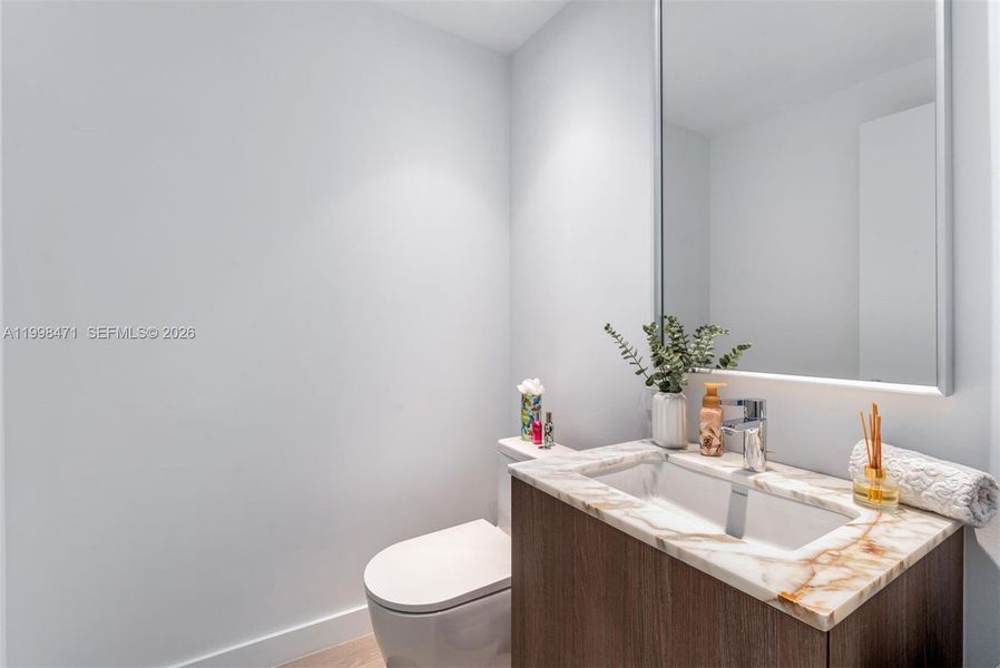 Furnished interior view inside a new home in , Miami Beach (Image 15).