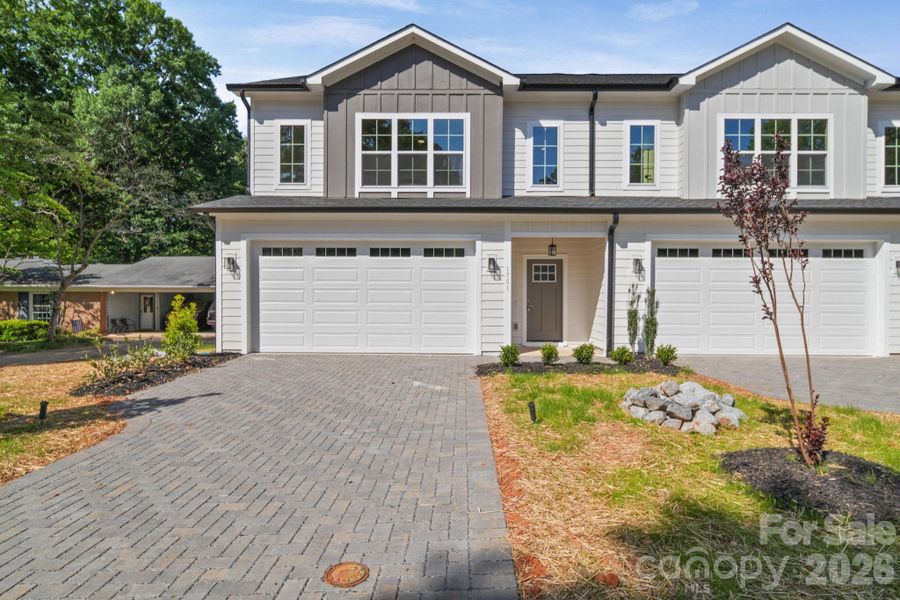 Front exterior of a new home in , Charlotte, NC, highlighting curb appeal (Image 19).