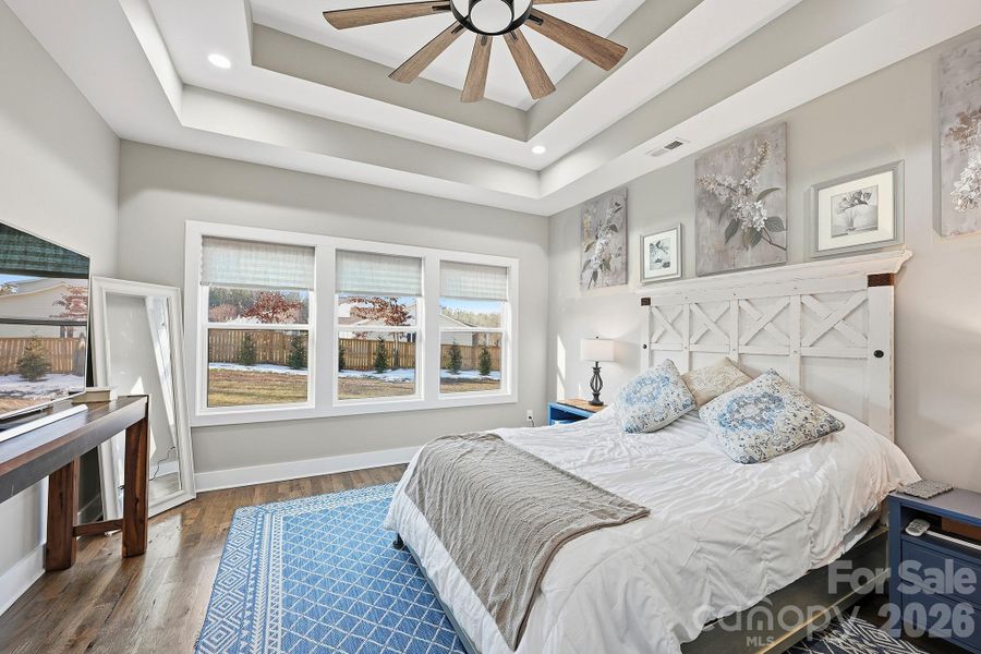 Primary Bedroom with Double Tray Ceiling