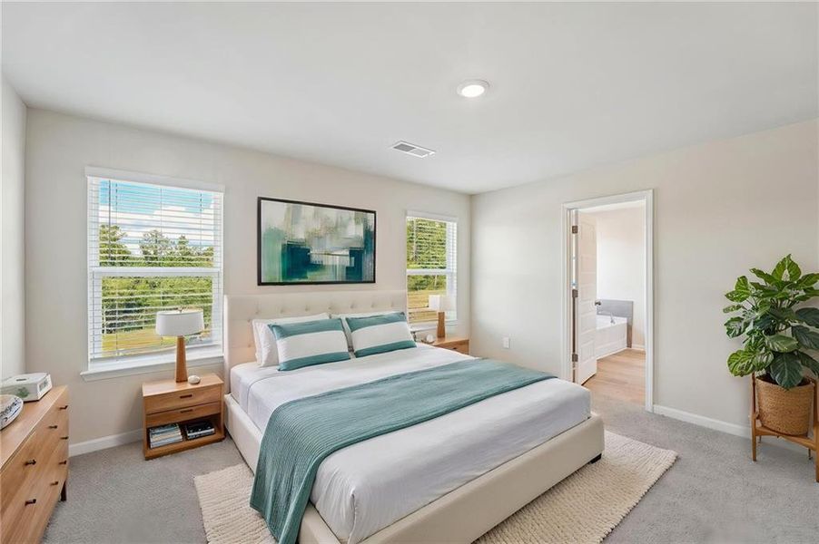 Furnished interior view inside a new home in Hemingway - Reserve Series, Cumming (Image 36).