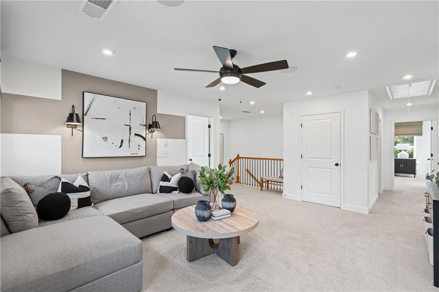 Furnished interior view inside a new home in Traditions of Braselton, Jefferson (Image 15).