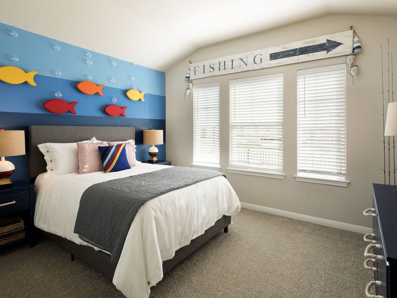 Furnished interior view inside a new home in Butler Farms - Boulevard Collection, Liberty Hill (Image 9).