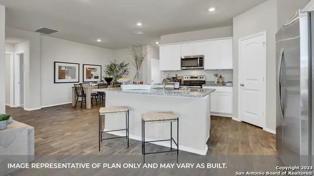 Furnished interior view inside a new home in Swenson Heights, Seguin (Image 12).