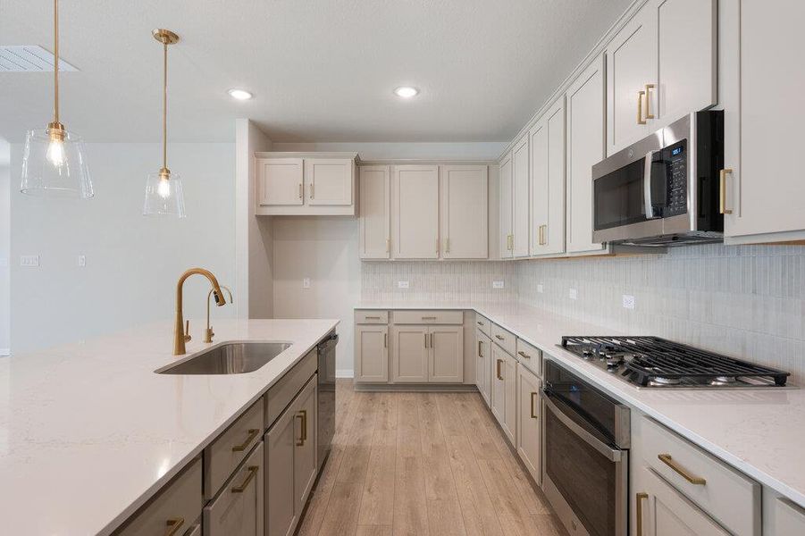 Furnished interior view inside a new home in Lariat, Liberty Hill (Image 17).