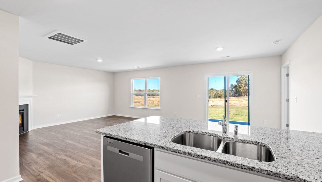 Representative furnished interior of a home built from the Macon by D.R. Horton in Lightwood Cottages, Moore (Image 7).