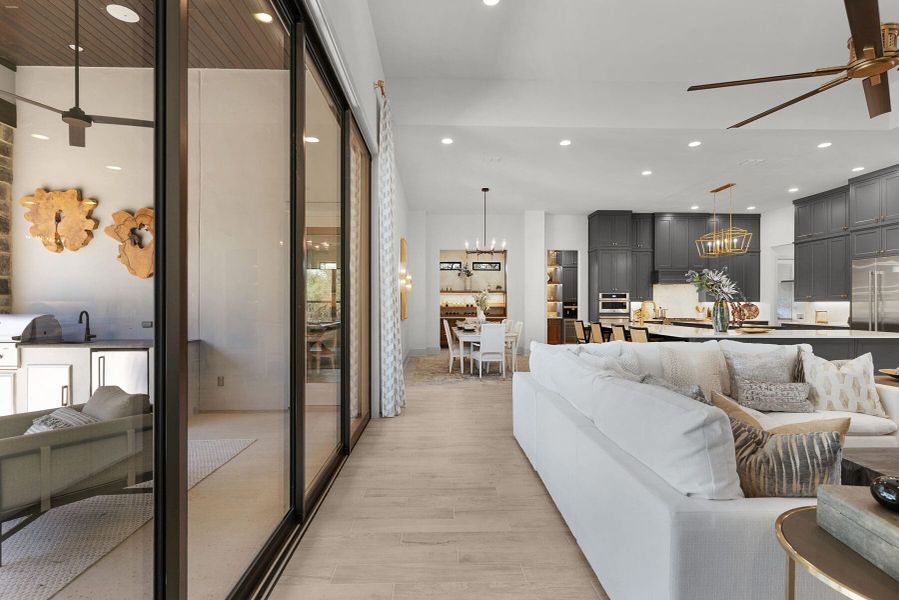 Furnished interior view inside a new home in Belle Oaks, Bulverde (Image 8).