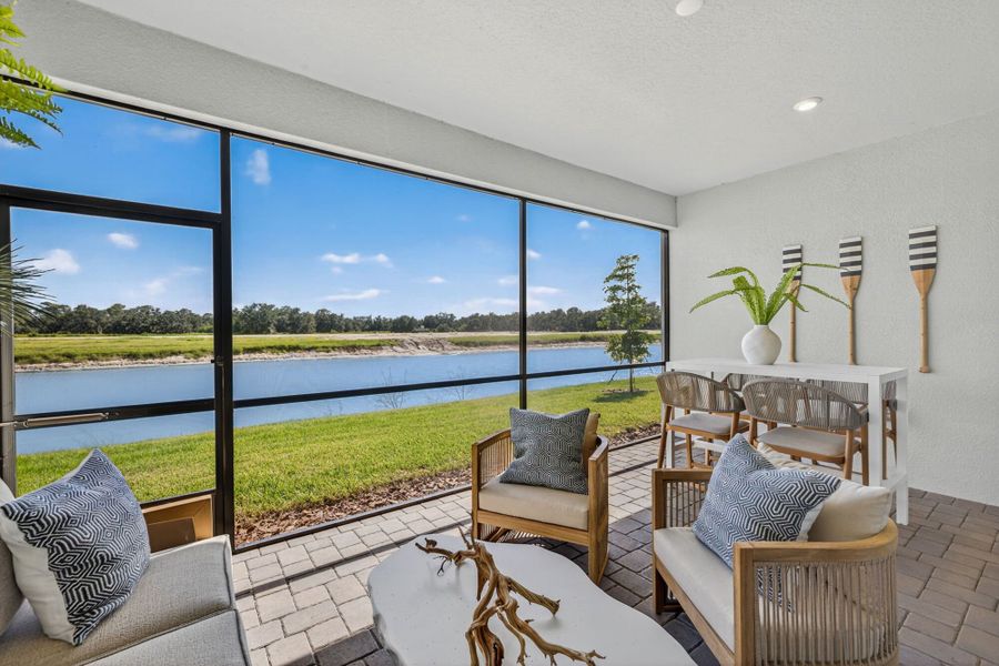 Representative exterior details of a home built from the Red Rock by Mattamy Homes in Crosswind Ranch, Parrish (Image 3).