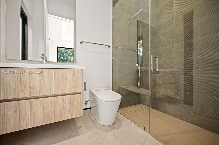 Furnished interior view inside a new home in , Miami (Image 10).