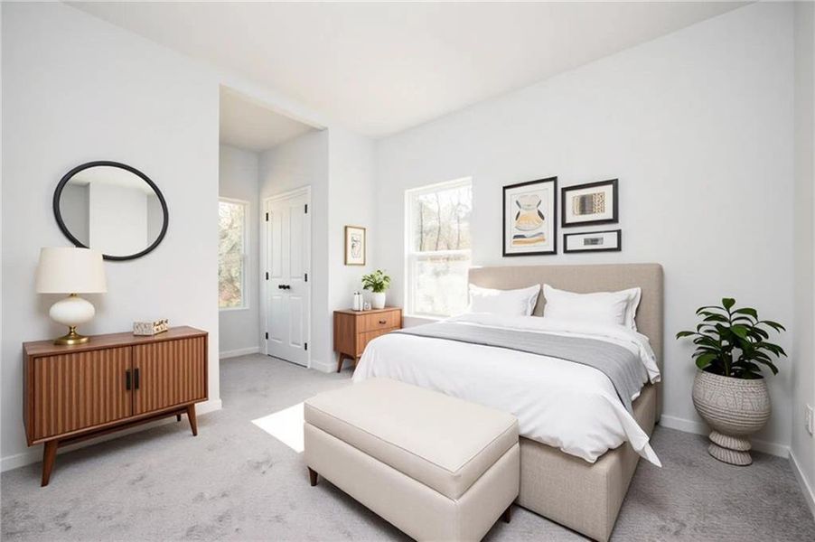 Furnished interior view inside a new home in , Atlanta (Image 5).
