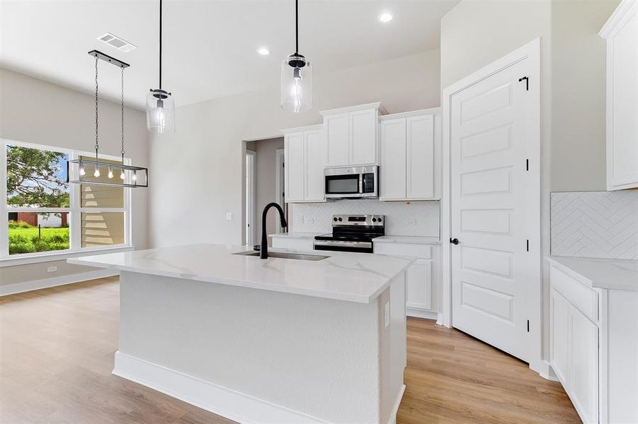 Furnished interior view inside a new home in , Marble Falls (Image 5).