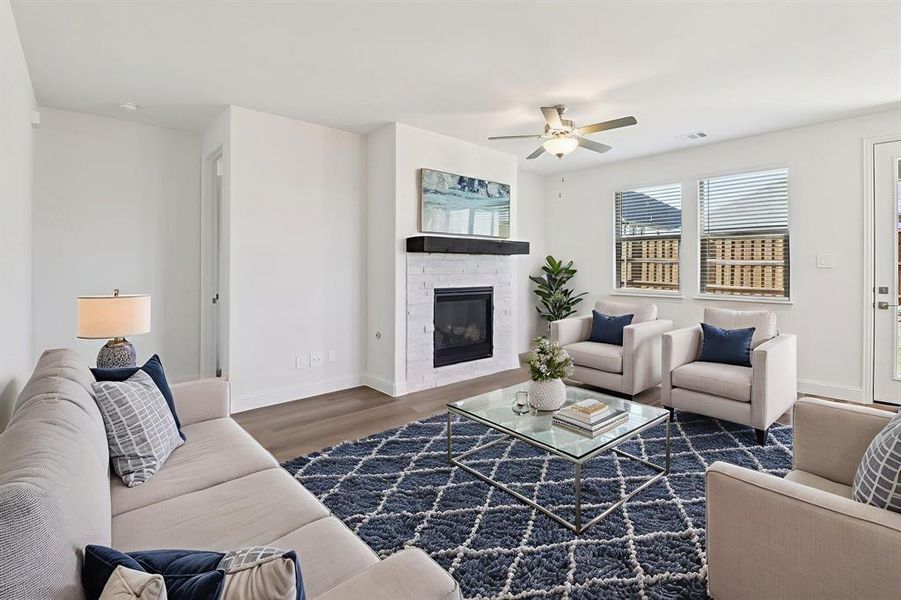 Furnished interior view inside a new home in Ashford Park - Texana Series, Corinth (Image 6).