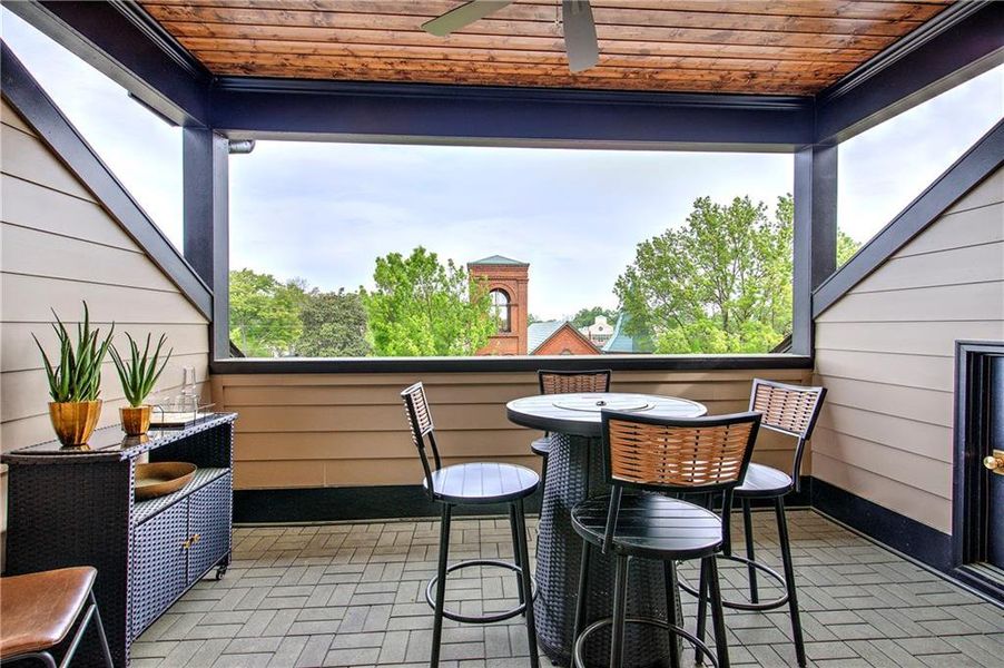 Exterior details and patio area of a home in , Cartersville (Image 32).