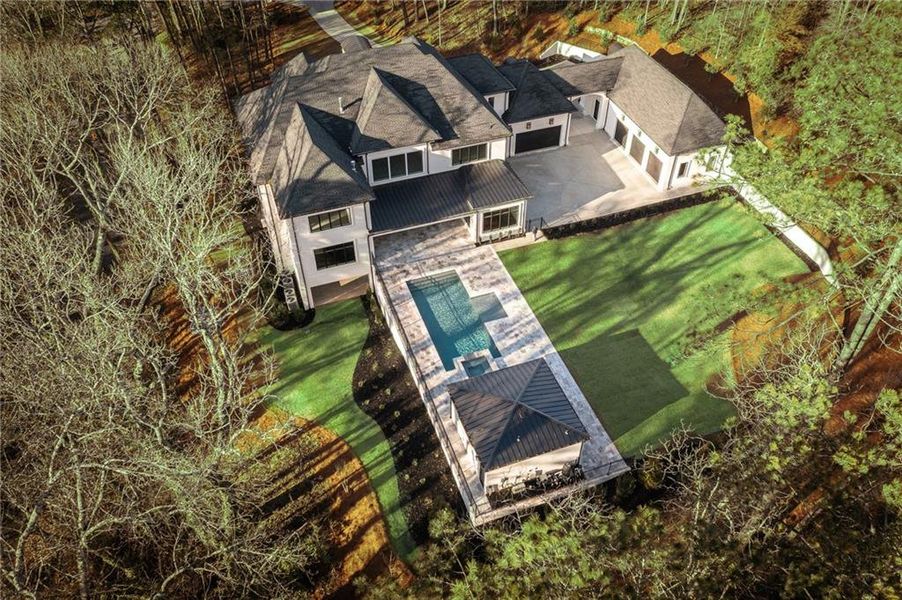 Exterior details and patio area of a home in , Sandy Springs (Image 28).