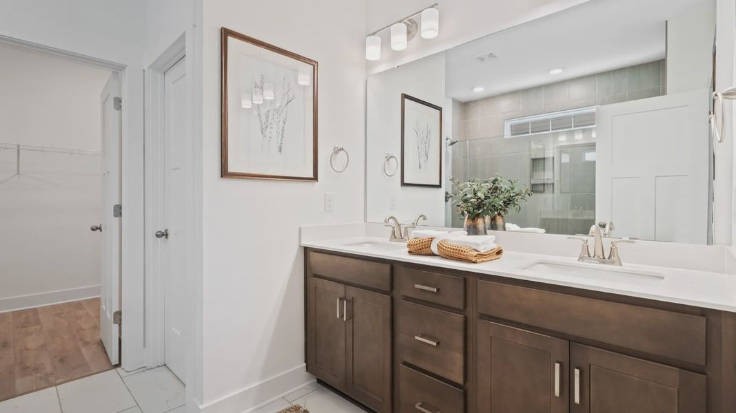 Furnished interior view inside a new home in Creeks at Midway, Anderson (Image 20).