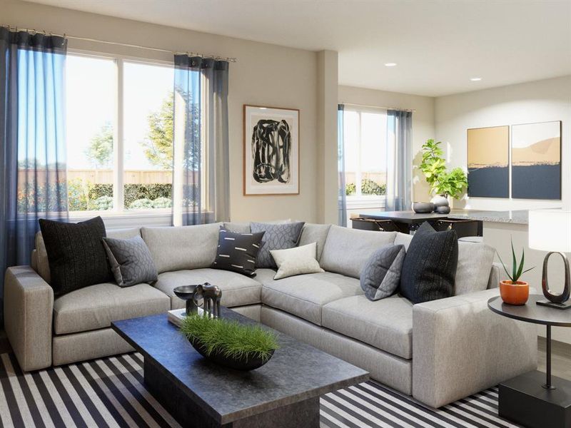 Furnished interior view inside a new home in Christian Meadows, Ennis (Image 5).
