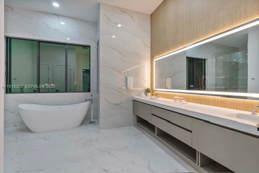 Furnished interior view inside a new home in , Parkland (Image 32).