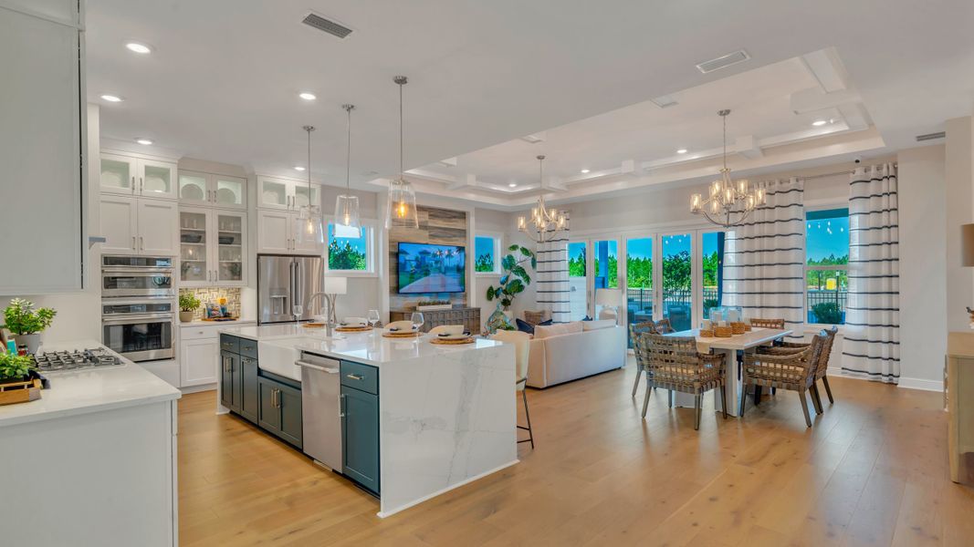 Island Kitchen & Great Room