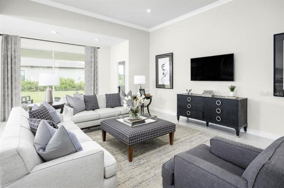 Furnished interior view inside a new home in Malabar Springs, Palm Bay (Image 6).