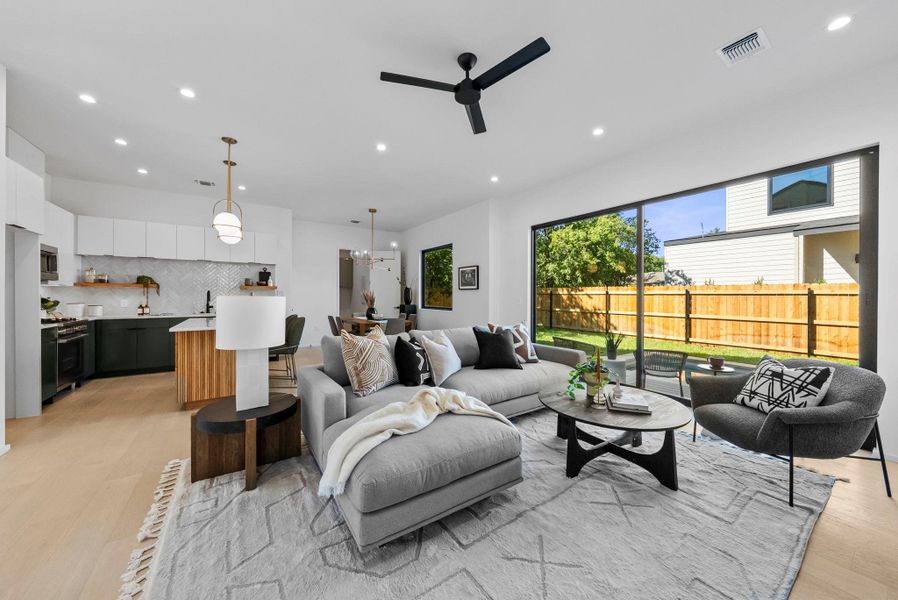 Furnished interior view inside a new home in , Austin (Image 4).